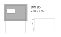 Briefumschlag Format DIN B5