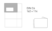 Briefumschlag Format DIN C6